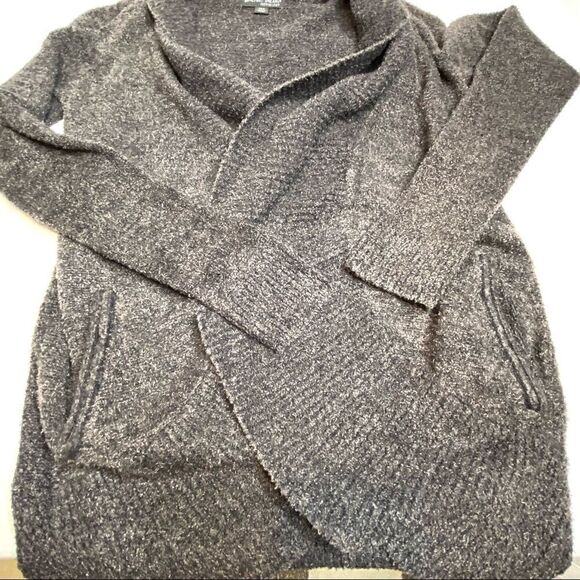 Barefoot Dreams charcoal cozy chic lite circle cardigan size XS - Picture 11 of 15